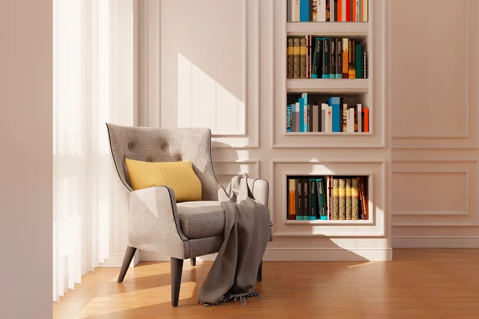 LuxOne Homes Luxury Signature Reading Room